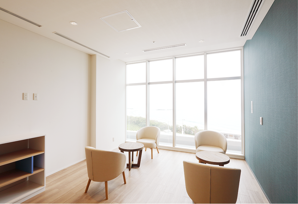 凪の音ホスピタルでのストレスケア入院の際の待合室の画像です。